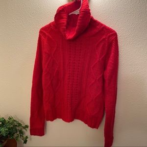 Red Knit Winter Sweater
